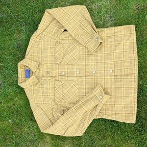 Tan and Gold M VNTG Pendleton Board Shirt